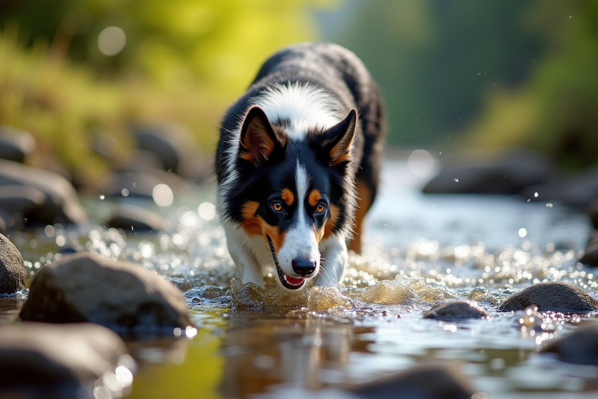 chien eau