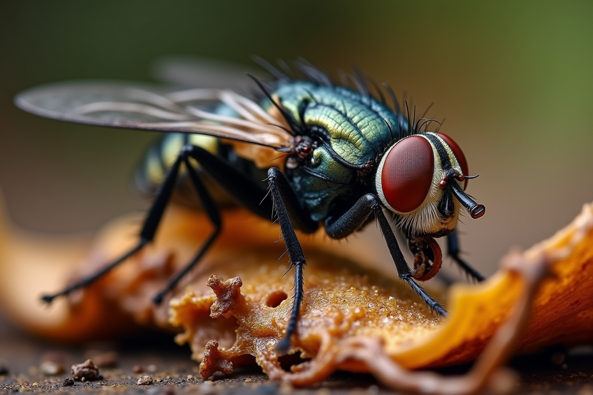 mouche alimentation