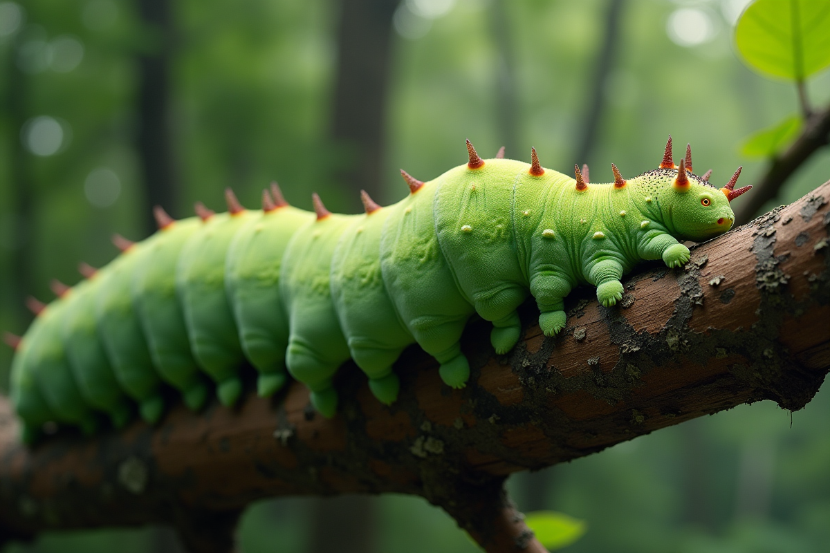 chenille verte
